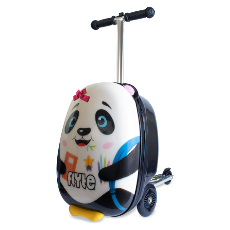 Zinc detský cestovný kufor s kolobežkou Flyte - Panda Penni - 25L
