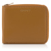 PEŇAŽENKA GANT LEATHER ZIP WALLET CINNAMON BROWN