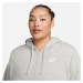 Nike Sportswear Športová mikina so zipsom  sivá / biela