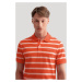 POLOKOŠEĽA GANT STRIPE SS POLO GRAPEFRUIT ORANGE