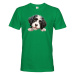 Pánské tričko s potlačou Portugalský vodný pes - tričko pre milovníkov psov