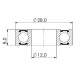 Ložisko kuličkové MAX CB-447 6001V LLU 12x28x8