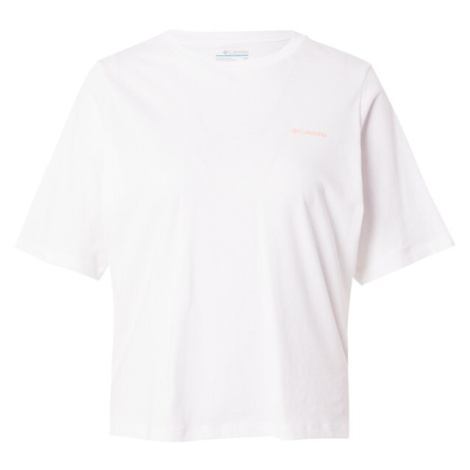 COLUMBIA Funkčné tričko 'North Cascades'  koralová / pastelovo oranžová / biela