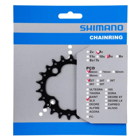 SHIMANO prevodník - SLX M660 22 - čierna