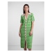 Y.A.S Pletené šaty 'Croc'  svetlobéžová / trávovo zelená