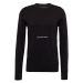 Calvin Klein Jeans Sveter 'INSTITUTIONAL ESSENTIAL'  čierna / biela