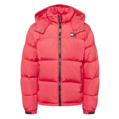 Tommy Jeans Zimná bunda 'ALASKA'  námornícka modrá / neónovo ružová / ohnivo červená / biela Tommy Hilfiger