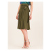 MAX&Co. Plisovaná sukňa Caruso 71010520 Zelená Regular Fit