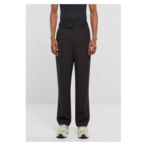 Pleated trousers - black