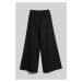 Nohavice Karl Lagerfeld Wide Leg Pants Black