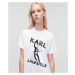 Tričko Karl Lagerfeld Karl Archive Oversized T-Shirt Biela