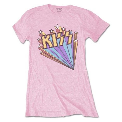 Kiss tričko Stars Ružová