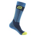 Alpine Pro Rode Unisex lyžiarske ponožky z merino vlny USCB083 perzská modrá