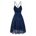 Dámske elegantné šaty modré LAGUNA