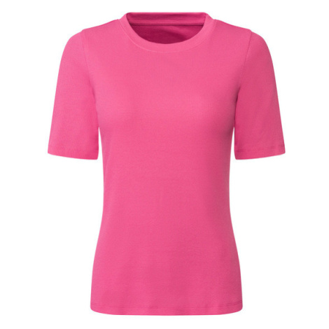 esmara® Dámske rebrované tričko (ružová)