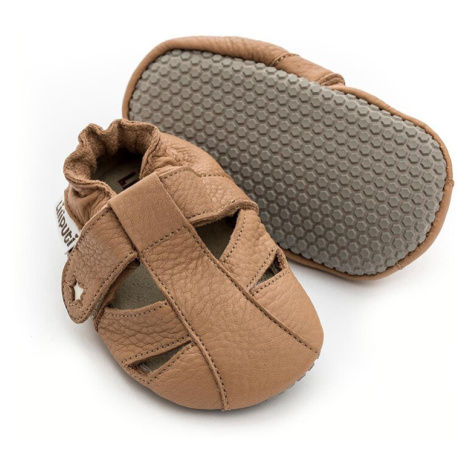 Barefoot sandálky Liliputi® - Nubia Paws hnedé
