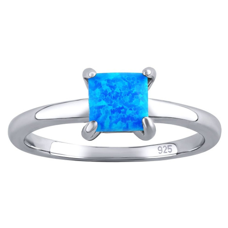 Strieborný prsteň Ebbie s modrým opálom Silvego