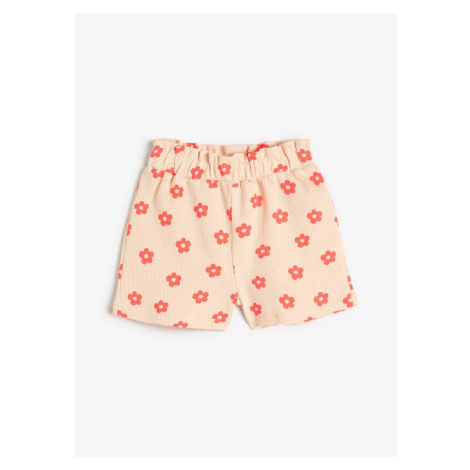 Koton Elastic Waist Normal Pink Baby Shorts 3smg40046ak