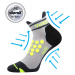 Voxx Sprinter Unisex kompresné ponožky BM000001482300100090 svetlo šedá