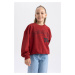 DEFACTO Girl Oversize Fit Thick Sweatshirt