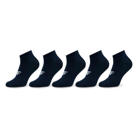 4F Súprava 5 párov detských členkových ponožiek 4FJWAW23USOCM235 Tmavomodrá
