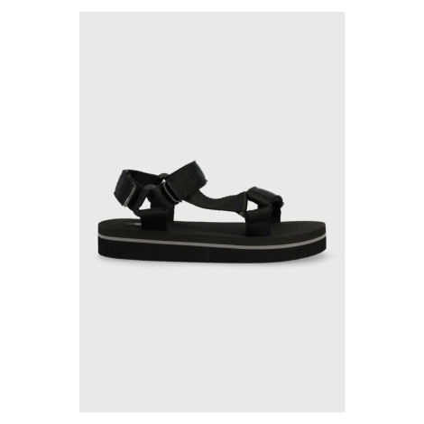 Detské sandále Polo Ralph Lauren čierna farba