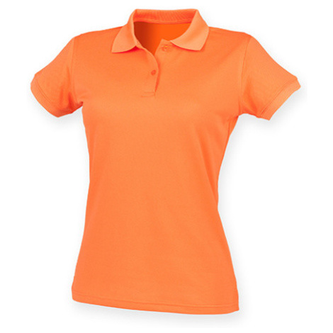 Henbury Dámske funkčné polo tričko H476 Bright Orange