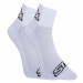 Styx ankle socks white with black logo
