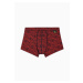 Pánske boxerky 112074 3F508 56936 čierne so vzorom - Emporio Armani