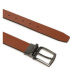 Tommy Hilfiger Pánsky opasok Denton Reversible Leather Belt AM0AM11224 Čierna