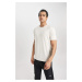 DEFACTO Fit Standard Fit Crew Neck Short Sleeve T-Shirt