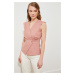 Trendyol Pale Pink Woven Bone Button Detailed Double Breasted Woven Blouse