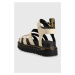 Kožené sandále Dr. Martens Blaire dámske, béžová farba, na platforme, DM30706292