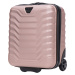 ROSEGOLD 4DIELNA SADA KUFROV PEAFOWL PEA01, SET OF 4 SUITCASES (L, M, S, XXS) WINGS, ROSE GOLD