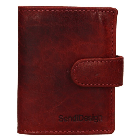 Pánska kožená peňaženka SendiDesign Klonnt - červená Sendi Design