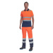 Cerva Burgos Pánske HI-VIS pracovné nohavice 03520010 oranžová/navy