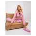 Women's pink velvet set by Ilaria