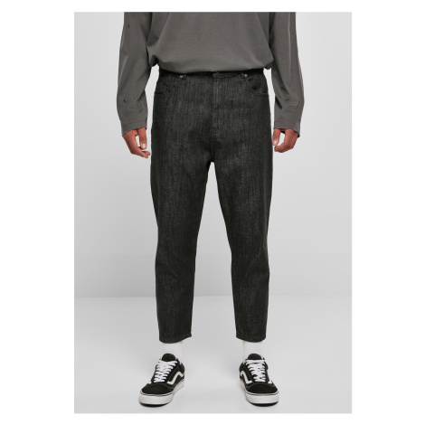 Cropped Tapered Jeans realblack washed Urban Classics