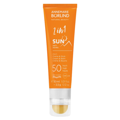 2v1 opaľovací anti-aging krém a tyčinka SPF 50