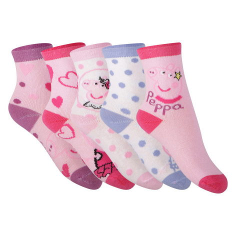 5PACK detské ponožky Cerdá Peppa Pig viacfarebné (2200007400) Cerda