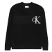 Calvin Klein Jeans Sveter  čierna / biela