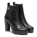 Tommy Jeans Členková obuv Tjw New Ess High Heel Boot EN0EN02439 Čierna