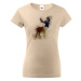 Dámské tričko Jeleň - tričko pre milovníkov zvierat