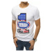 White men's T-shirt RX4406 with print