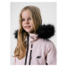 4F JUNIOR-GIRLS SKI JACKET JKUDN003-56S-LIGHT PINK Ružová