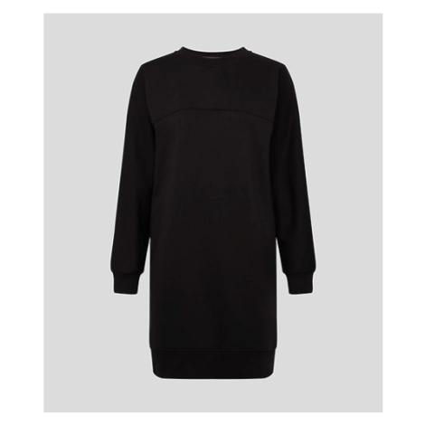 Šaty Karl Lagerfeld Big Logo Sweat Dress Čierna