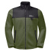 TMAVOZELENÁ PÁNSKA FLEECOVÁ BUNDA JACK WOLFSKIN DNA GRIZZLY FLEECE FZ M 1709982-4129