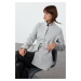 Trendyol Grey Belted Wool Short Cashmere Coat