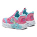 Skechers Sneakersy Infinite Heart Lights 303755N/PKMT Strieborná