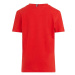 Detské bavlnené tričko Tommy Hilfiger červená farba,s potlačou,KS0KS00210